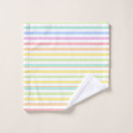 Mooie Pastelkleurige Strepen Washandje