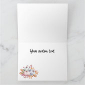 Mooie Pastelkleurige Waterverf Pompoenen Kaart (Binnen)