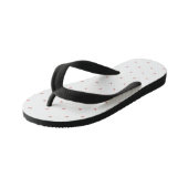 Mooie pastelroze harten kinder teenslippers (Schuin)