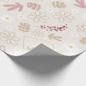 Mooie pastelroze pastelroze 21ste verjaardag cadeaupapier (Hoek)