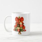 Mooie patchwork kerstboom vrolijk Kerstmis mannen Koffiemok (Links)