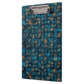 Mooie patchwork "look" in donker teal klembord (Links)