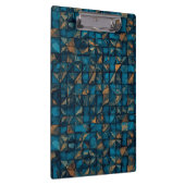 Mooie patchwork "look" in donker teal klembord (Rechts)