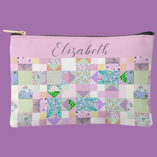 Mooie patchwork quilt thema aangepast project etui