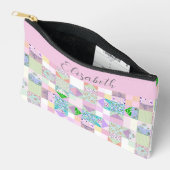 Mooie patchwork quilt thema aangepast project etui (Open)