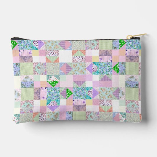 Mooie Patchwork Quilt Thema Aanpasbaar Project Etui (Achterkant)