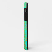 Mooie patroon goud over mintgroen Case-Mate iPhone case (Achterkant/links)