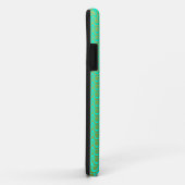Mooie patroon goud over mintgroen Case-Mate iPhone case (Achterkant/rechts)