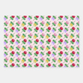 Mooie patroon met rozen inpakpapier vel (Voorkant)