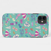 Mooie patroon met zomerelementen Case-Mate iPhone case (Achterkant (horizontaal))