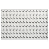 Mooie patroon van een Basenji-hond in zwart en wit Stof (Yard (91,4 cm))