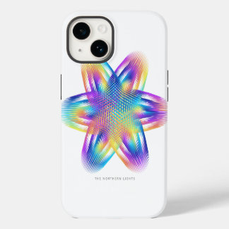 Mooie patroon van titanium kleuren - iPhone 14 hoesje