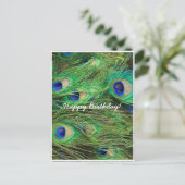 Mooie Pauw Aanpasbaar Briefkaart (Staand voorkant)