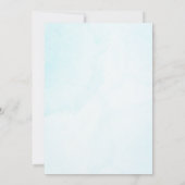 Mooie pauw en veren bruiloft uitnodiging (Achterkant)