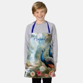 Mooie Pauw Meisjes Ambacht  Schort (Gedragen)