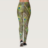 Mooie pauw vogel veren leggings (Achterkant)