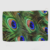 Mooie pauwveren golfhanddoek (Horizontaal)