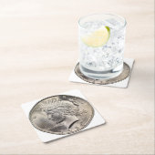 Mooie Peace Dollar Onderzetter Set (Insitu)