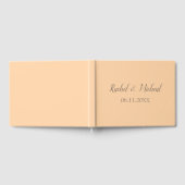 Mooie Peach thema bruiloft Gastenboek (Volledig)