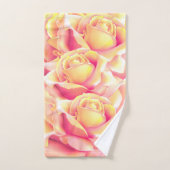 Mooie Peachy Yellow Rose Bad Handdoek (Handdoek)