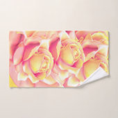 Mooie Peachy Yellow Rose Bad Handdoek (Handdoek)