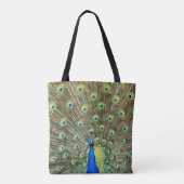 Mooie Peacock Bird Tote Bag (Achterkant)