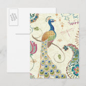 Mooie Peacock Briefkaart (Voorkant / Achterkant)
