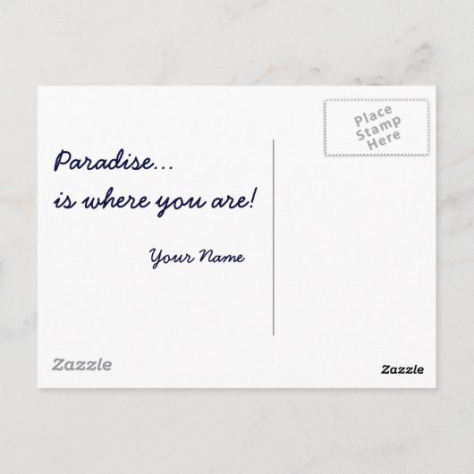 Mooie Peacock Briefkaart (Achterkant)