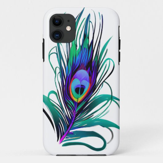 Mooie Peacock Feather Case-Mate iPhone Case (Achterkant)
