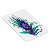 Mooie Peacock Feather Magneet (Rechterzijde)