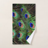 Mooie Peacock Feathers Bad Handdoek (Handdoek)
