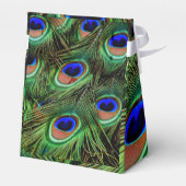 Mooie Peacock Feathers Bedankdoosjes (Achterkant)