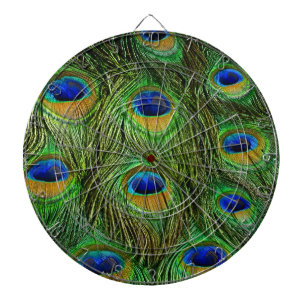 Mooie Peacock Feathers Dartbord