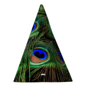 Mooie Peacock Feathers Feesthoedjes (Rechts)