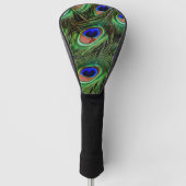 Mooie Peacock Feathers Golfheadcover (Voorkant)