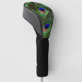 Mooie Peacock Feathers Golfheadcover (Schuin)