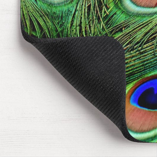 Mooie Peacock Feathers Muismat (Hoek)