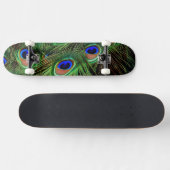 Mooie Peacock Feathers Persoonlijk Skateboard (Horizontaal)
