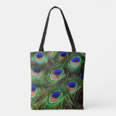 Mooie Peacock Feathers Tote Bag (Achterkant)