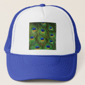 Mooie Peacock Feathers Trucker Pet (Voorkant)