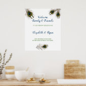 Mooie Peacock-feesten, Poster voor huwelijksbezoek (Keuken)