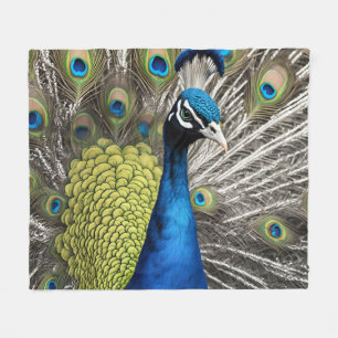 Mooie Peacock Fleece Deken