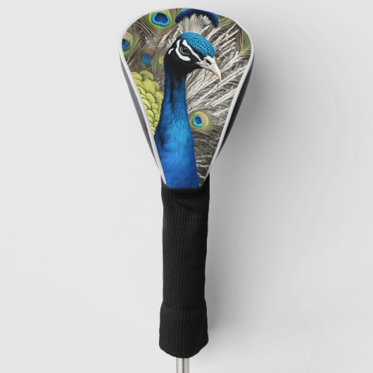 Mooie Peacock Golfheadcover (Voorkant)