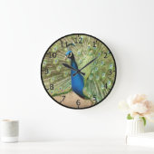 Mooie Peacock Grote Klok (Huis)