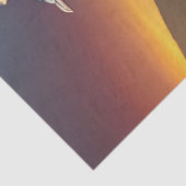 Mooie Peacock is verheugd over de dag Tissuepapier (Detail)