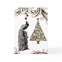 Mooie Peacock, kerstboomvakantie