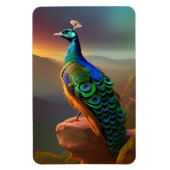 Mooie Peacock Magneet (Verticaal)