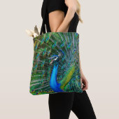 Mooie Peacock met open veren Tote Bag (Dichtbij)