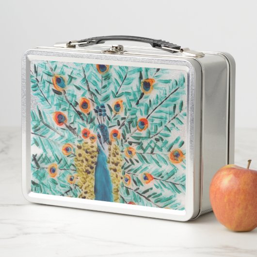 Mooie Peacock Natuur Kunst op maat (In situ)