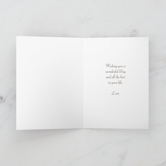 Mooie Peacock op White Birthday Notitiekaartje (Binnen)